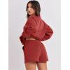 imageANRABESS Women 2 Piece Outfits Sweat Shorts Sets 2026 Oversized Casual Lounge Matching Set Sweatsuit Tracksuit Fall ClothesRust Red