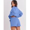 imageANRABESS Women 2 Piece Outfits Sweat Shorts Sets 2026 Oversized Casual Lounge Matching Set Sweatsuit Tracksuit Fall ClothesSky