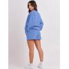 imageANRABESS Women 2 Piece Outfits Sweat Shorts Sets 2026 Oversized Casual Lounge Matching Set Sweatsuit Tracksuit Fall ClothesSky