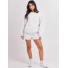 imageANRABESS Women 2 Piece Outfits Sweat Shorts Sets 2026 Oversized Casual Lounge Matching Set Sweatsuit Tracksuit Fall ClothesWhite