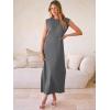 imageANRABESS Women Summer Casual Sleeveless Maxi Dress 2026 Crewneck Loose Split WrinkleFree Beach Travel Vacation Long SundressDeep Grey