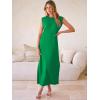 imageANRABESS Women Summer Casual Sleeveless Maxi Dress 2026 Crewneck Loose Split WrinkleFree Beach Travel Vacation Long SundressGreen