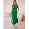 imageANRABESS Women Summer Casual Sleeveless Maxi Dress 2026 Crewneck Loose Split WrinkleFree Beach Travel Vacation Long SundressGreen