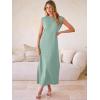imageANRABESS Women Summer Casual Sleeveless Maxi Dress 2026 Crewneck Loose Split WrinkleFree Beach Travel Vacation Long SundressLight Green