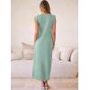 imageANRABESS Women Summer Casual Sleeveless Maxi Dress 2026 Crewneck Loose Split WrinkleFree Beach Travel Vacation Long SundressLight Green