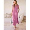 imageANRABESS Women Summer Casual Sleeveless Maxi Dress 2026 Crewneck Loose Split WrinkleFree Beach Travel Vacation Long SundressPink