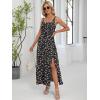 imageANRABESS Women Summer Maxi Sundress Square Neck Sleeveless Boho Floral Printed Slit Wedding Guest Beach Vacation Party DressFloral Black