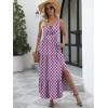 imageANRABESS Women Summer Maxi Sundress Square Neck Sleeveless Boho Floral Printed Slit Wedding Guest Beach Vacation Party DressFloral Purple