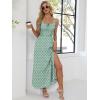 imageANRABESS Women Summer Maxi Sundress Square Neck Sleeveless Boho Floral Printed Slit Wedding Guest Beach Vacation Party DressGreen