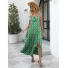 imageANRABESS Women Summer Maxi Sundress Square Neck Sleeveless Boho Floral Printed Slit Wedding Guest Beach Vacation Party DressGreen Floral