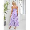 imageANRABESS Women Summer Maxi Sundress Square Neck Sleeveless Boho Floral Printed Slit Wedding Guest Beach Vacation Party DressLight Purple Floral