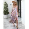 imageANRABESS Women Summer Maxi Sundress Square Neck Sleeveless Boho Floral Printed Slit Wedding Guest Beach Vacation Party DressMulticolored Floral