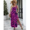 imageANRABESS Women Summer Maxi Sundress Square Neck Sleeveless Boho Floral Printed Slit Wedding Guest Beach Vacation Party DressNavy Hot Pink Floral