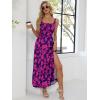 imageANRABESS Women Summer Maxi Sundress Square Neck Sleeveless Boho Floral Printed Slit Wedding Guest Beach Vacation Party DressNavy Hot Pink Floral
