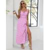 imageANRABESS Women Summer Maxi Sundress Square Neck Sleeveless Boho Floral Printed Slit Wedding Guest Beach Vacation Party DressPink Purple Floral