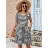 imageANRABESS Women Summer Square Neck Puff Short Sleeve Mini Dress 2026 Casual Flowy Sundress Beach Vacation Clothes with PocketsBlack White Striped