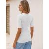 imageANRABESS Womens Half Sleeve Tops V Neck Ribbed Knit Slim Fit Basic T Shirts 2026 Summer Casual Tees Spring Trendy ClothesWhite