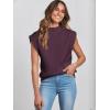 imageANRABESS Womens Mock Neck Sleeveless Sweater Vest Casual Cap Sleeve Knit Pullover Tank Tops 2026 Fall ClothesDeep Purple