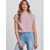 imageANRABESS Womens Mock Neck Sleeveless Sweater Vest Casual Cap Sleeve Knit Pullover Tank Tops 2026 Fall ClothesLight Pink