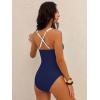 imageANRABESS Womens One Piece Swimsuit Slimming Color Block Bathing Suit Full Coverage Swimwear 2026 Beach Vacation ClothesBlue Purple White