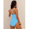 imageANRABESS Womens One Piece Swimsuit Slimming Color Block Bathing Suit Full Coverage Swimwear 2026 Beach Vacation ClothesLight Blue White