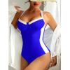 imageANRABESS Womens One Piece Swimsuit Slimming Color Block Bathing Suit Full Coverage Swimwear 2026 Beach Vacation ClothesRoyal Blue White