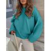 imageANRABESS Womens Oversized Sweaters 2025 Long Sleeve Fuzzy Knit Casual Chunky Pullover Sweater Fall Outfits ClothesLake Green Blue
