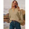 imageANRABESS Womens Oversized Sweaters 2025 Long Sleeve Fuzzy Knit Casual Chunky Pullover Sweater Fall Outfits ClothesLight Khaki  Yellow Tan