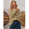 imageANRABESS Womens Oversized Sweaters 2025 Long Sleeve Fuzzy Knit Casual Chunky Pullover Sweater Fall Outfits ClothesLight Khaki  Yellow Tan