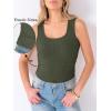 imageANRABESS Womens Sleeveless Scoop Neck Tank Tops Summer Basic Top Casual Soft Slim Fit Racerback Shirts 2026 Trendy OutfitsDeep Green