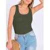 imageANRABESS Womens Sleeveless Scoop Neck Tank Tops Summer Basic Top Casual Soft Slim Fit Racerback Shirts 2026 Trendy OutfitsDeep Green