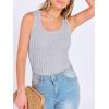 imageANRABESS Womens Sleeveless Scoop Neck Tank Tops Summer Basic Top Casual Soft Slim Fit Racerback Shirts 2026 Trendy OutfitsLight Grey