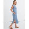 imageANRABESS Womens Summer Casual Midi Dress Sleeveless Crewneck Loose Split WrinkleFree Beach Travel Vacation Long SundressLight Blue