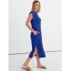 imageANRABESS Womens Summer Casual Midi Dress Sleeveless Crewneck Loose Split WrinkleFree Beach Travel Vacation Long SundressRoyal Blue