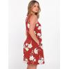 imageANRABESS Womens Summer Casual V Neck Sleeveless Mini Dress 2026 Beach Cover Up Sundress Trendy Cute Vacation ClothesRed White Floral