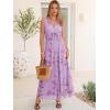 imageANRABESS Womens Summer Floral Dress V Neck Sleeveless A Line Wedding Guest Maxi Tulle Dresses Casual Beach Vacation ClothesPurple Rose Green