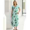 imageANRABESS Womens Summer Maxi Dresses 2026 Casual Short Sleeve V Neck Loose Split Shirt Sun Dress Beach Vacation ClothesGreen White Floral