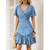 imageANRABESS Womens Summer Mini Dresses 2026 Casual Floral Beach Vacation Sundress Wrap V Neck ALine Boho Spring Short DressBlue White Floral