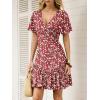 imageANRABESS Womens Summer Mini Dresses 2026 Casual Floral Beach Vacation Sundress Wrap V Neck ALine Boho Spring Short DressRed White Floral