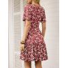 imageANRABESS Womens Summer Mini Dresses 2026 Casual Floral Beach Vacation Sundress Wrap V Neck ALine Boho Spring Short DressRed White Floral