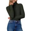 imageANRABESS Turtleneck Sweaters for Women 2025 Fall Long Sleeve Dressy Casual Slim Soft Fitted Basic Pullover TopsArmy Green