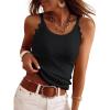 imageANRABESS Womens Camisole Tank Tops Sleeveless Cami Sweater Spaghetti Strap Ribbed Shirts 2026 Summer Beach Vacation ClothesBlack