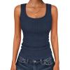 imageANRABESS Womens Sleeveless Scoop Neck Tank Tops Summer Basic Top Casual Soft Slim Fit Racerback Shirts 2026 Trendy OutfitsNavy Blue
