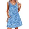 imageANRABESS Womens Summer Casual V Neck Sleeveless Mini Dress 2026 Beach Cover Up Sundress Trendy Cute Vacation ClothesBlue White Floral
