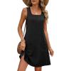 imageANRABESS Womens Summer Tank Dress Square Neck Sleeveless Mini Sundress with Pocket 2026 Casual Floral Beach Vacation OutfitsBlack