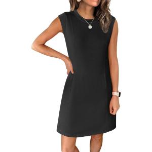 imageANRABESS Summer Dresses for Women 2026 Casual A Line Sleeveless WrinkleFree Cute Beach Travel Vacation Short Mini SundressBlack