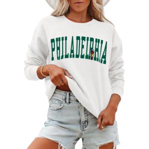 imageANRABESS Womens Oversized Sweatshirts Crewneck Long Sleeve Pullover Hoodies Graphic Cute Teen Girls Clothes 2026 Fall OutfitsWhite  Philadelphia