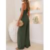imageANRABESS Jumpsuits for Women Summer Halter V Neck Backless Wide Leg Flowy Rib Causal Dressy Rompers 2026 One Piece OutfitsArmy Green