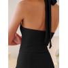 imageANRABESS Jumpsuits for Women Summer Halter V Neck Backless Wide Leg Flowy Rib Causal Dressy Rompers 2026 One Piece OutfitsBlack