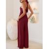 imageANRABESS Jumpsuits for Women Summer Halter V Neck Backless Wide Leg Flowy Rib Causal Dressy Rompers 2026 One Piece OutfitsBurgundy Red